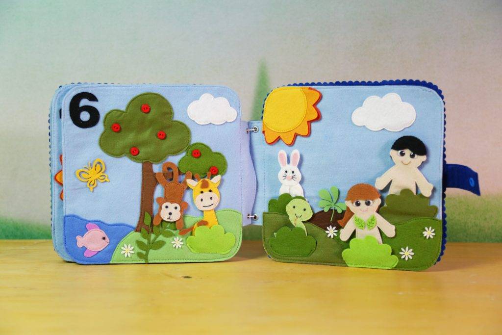 Montando Cenários e Histórias com os Elementos do Feltro - inspiração 1