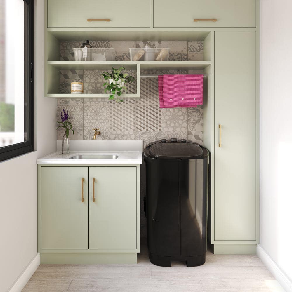 Cabides e Varões: Otimizando Cada Centímetro para Secagem e Armazenamento - inspiração 1