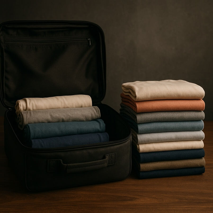 Estratégia de Dobra: Maximizando Espaço e Minimizando Amassados - inspiração 2