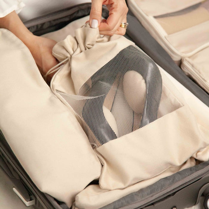 Por que usar sacos de tecido para sapatos em viagens? - inspiração 1