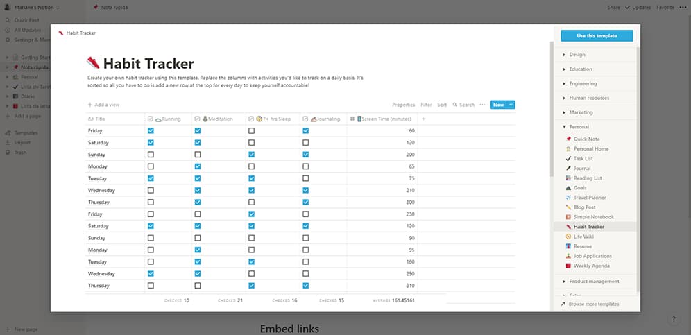 Montando o 'Banco de Dados Mestre' de Informações - inspiração 1