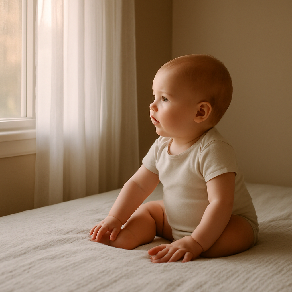 Olhando para a luz: Capturando o brilho nos olhinhos do bebê - inspiração 2