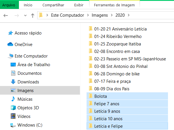 Crie Pastas Inteligentes: Por Destino, Data ou Evento - inspiração 1