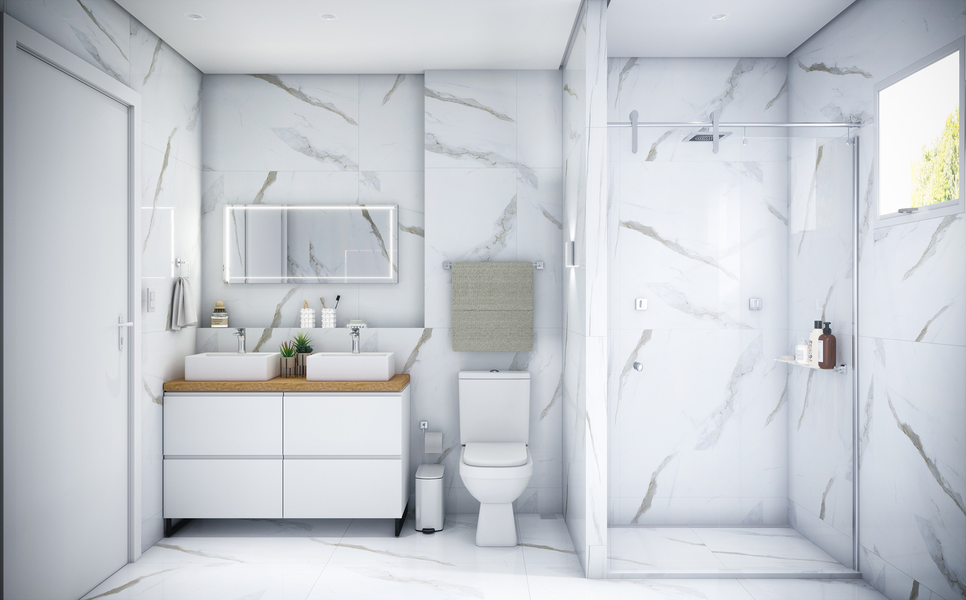 O Glamour do Calacatta: Um Toque de Luxo e Sofisticação - inspiração 1