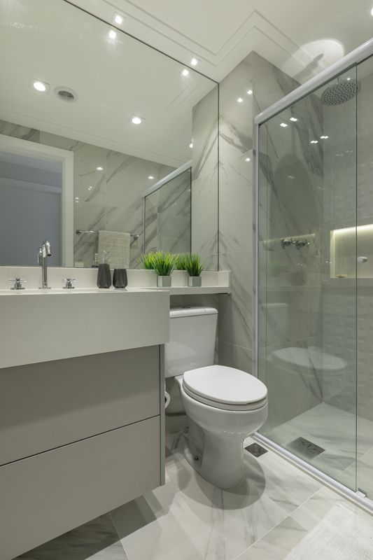 O Ousado Marquina: Contraste e Personalidade para Banheiros - inspiração 2