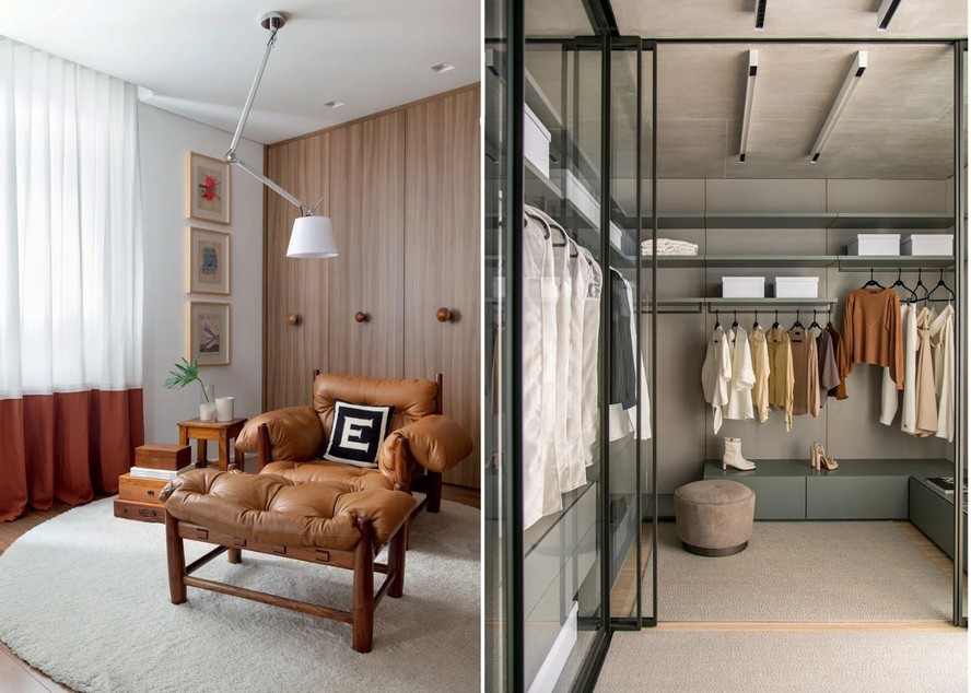 Closet Aberto com Design Integrado: Quando a Roupa Vira Arte - inspiração 2