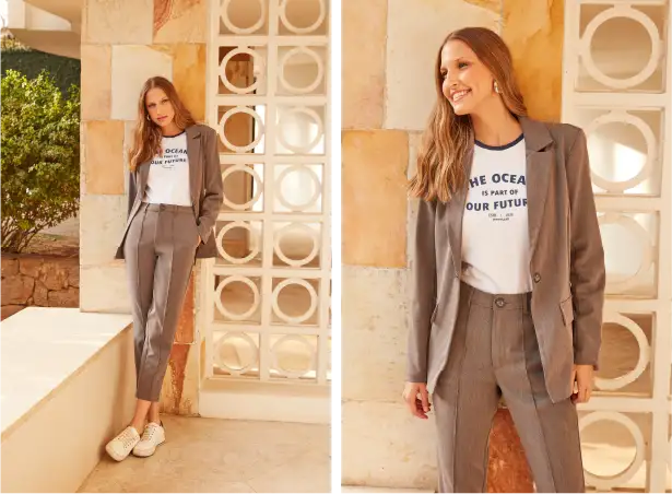 Calças de Alfaiataria Relaxadas: O Equilíbrio Perfeito - inspiração 2