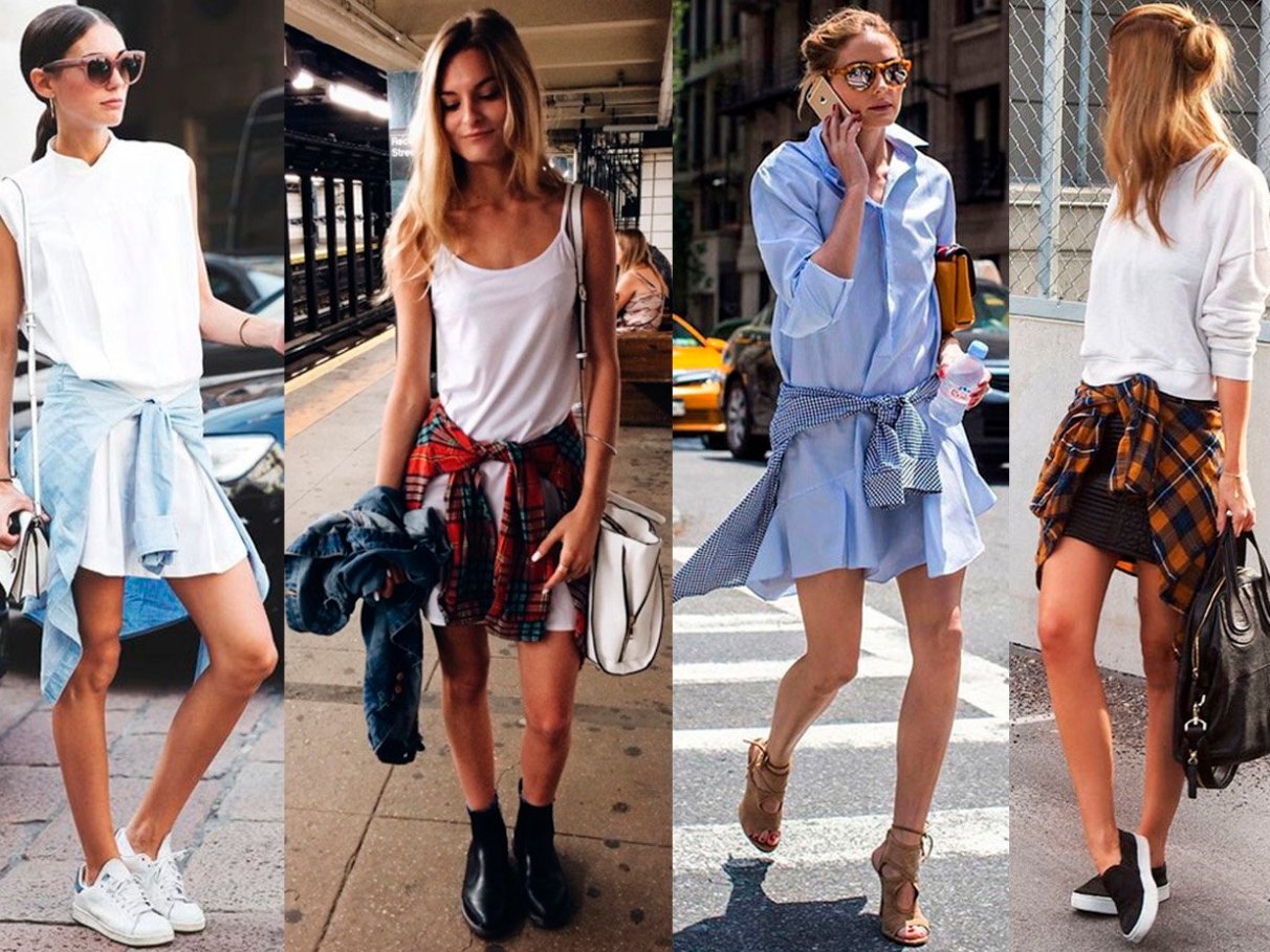 Amarrando Duas Camisas: A Dupla que Transforma o Visual - inspiração 1