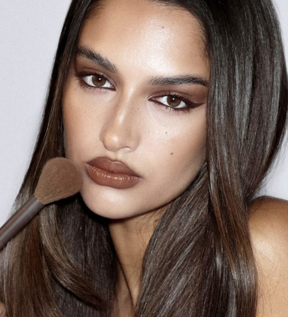 O Poder do Delineado Marrom Intenso - inspiração 1