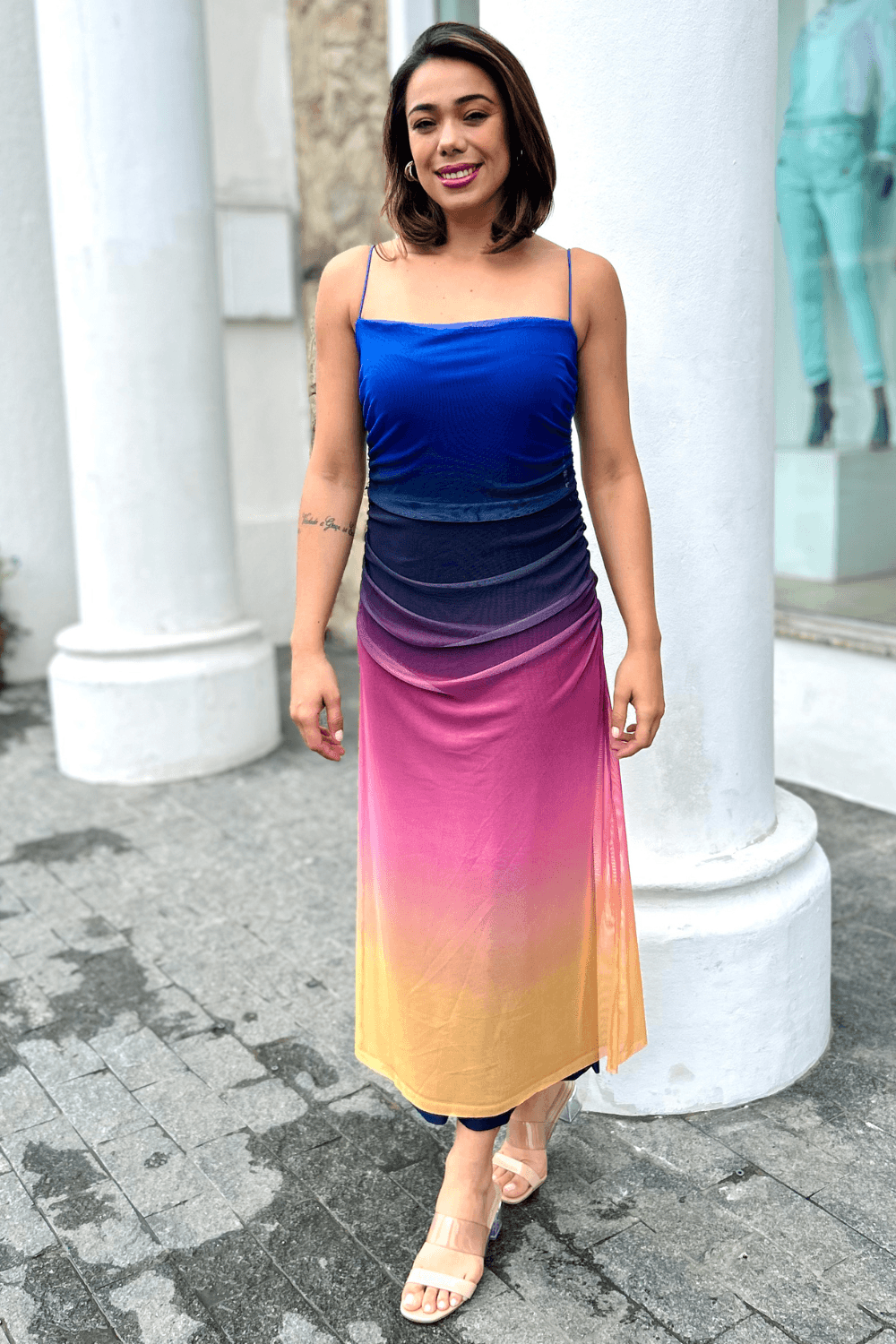 Misturando Texturas: A Sinergia do Degradê com Outros Materiais - inspiração 2