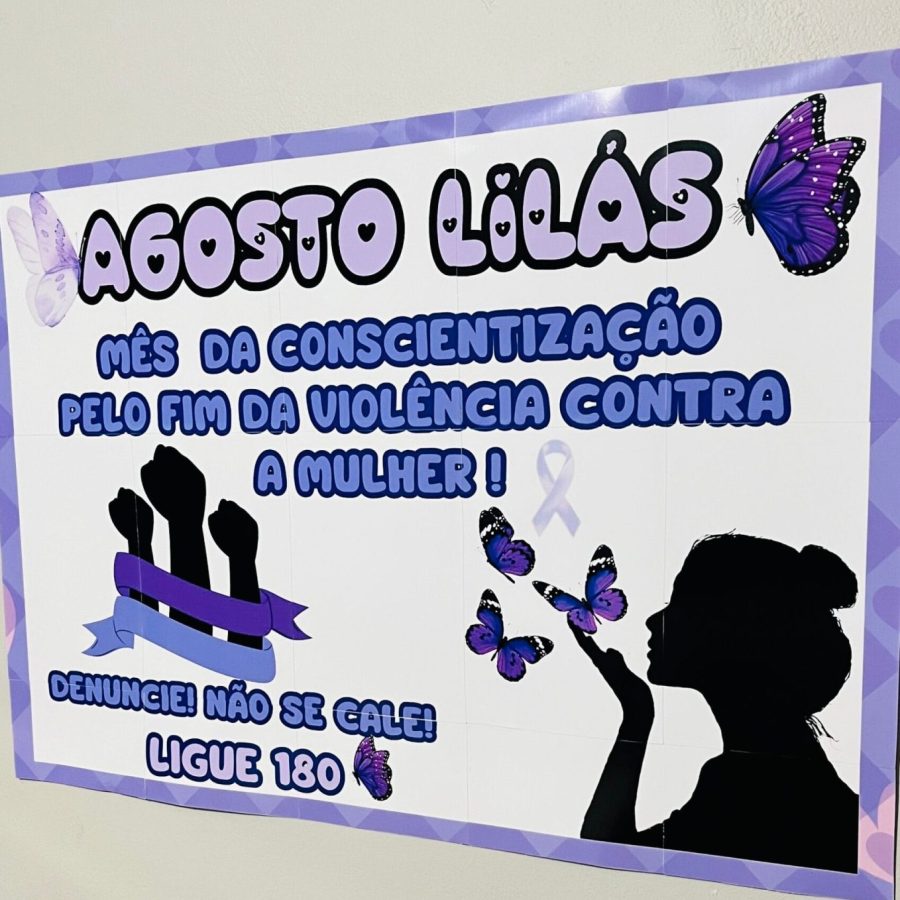 agosto lilás decoração vs março lilás decoração