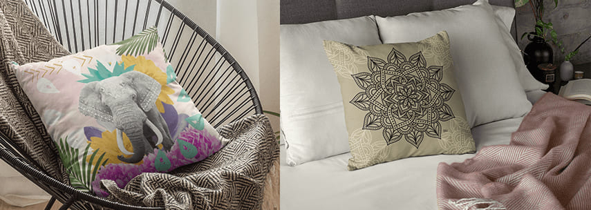 almofada decorativa estilo escandinavo para quarto