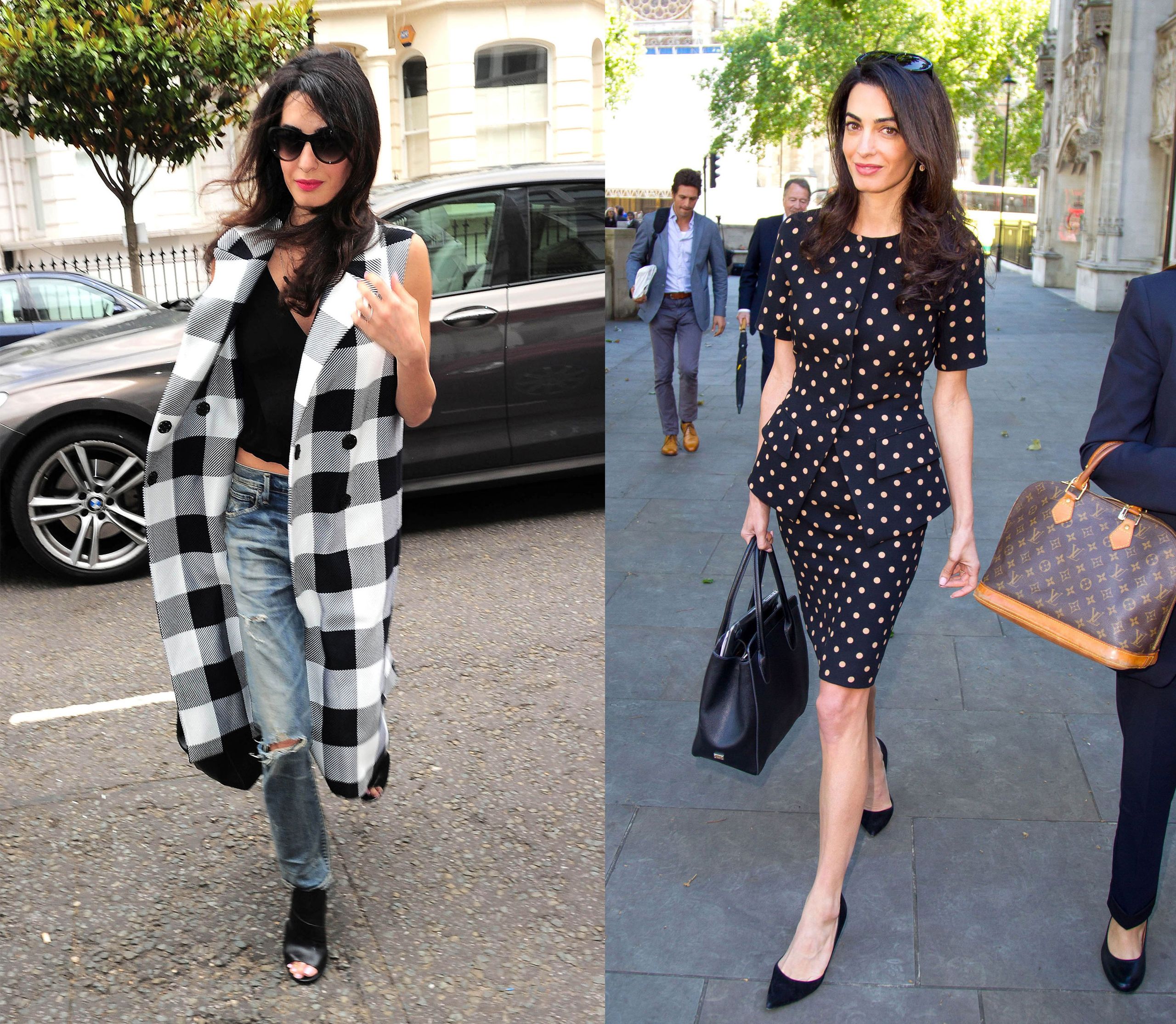 amal clooney vs outras celebridades estilo vintage