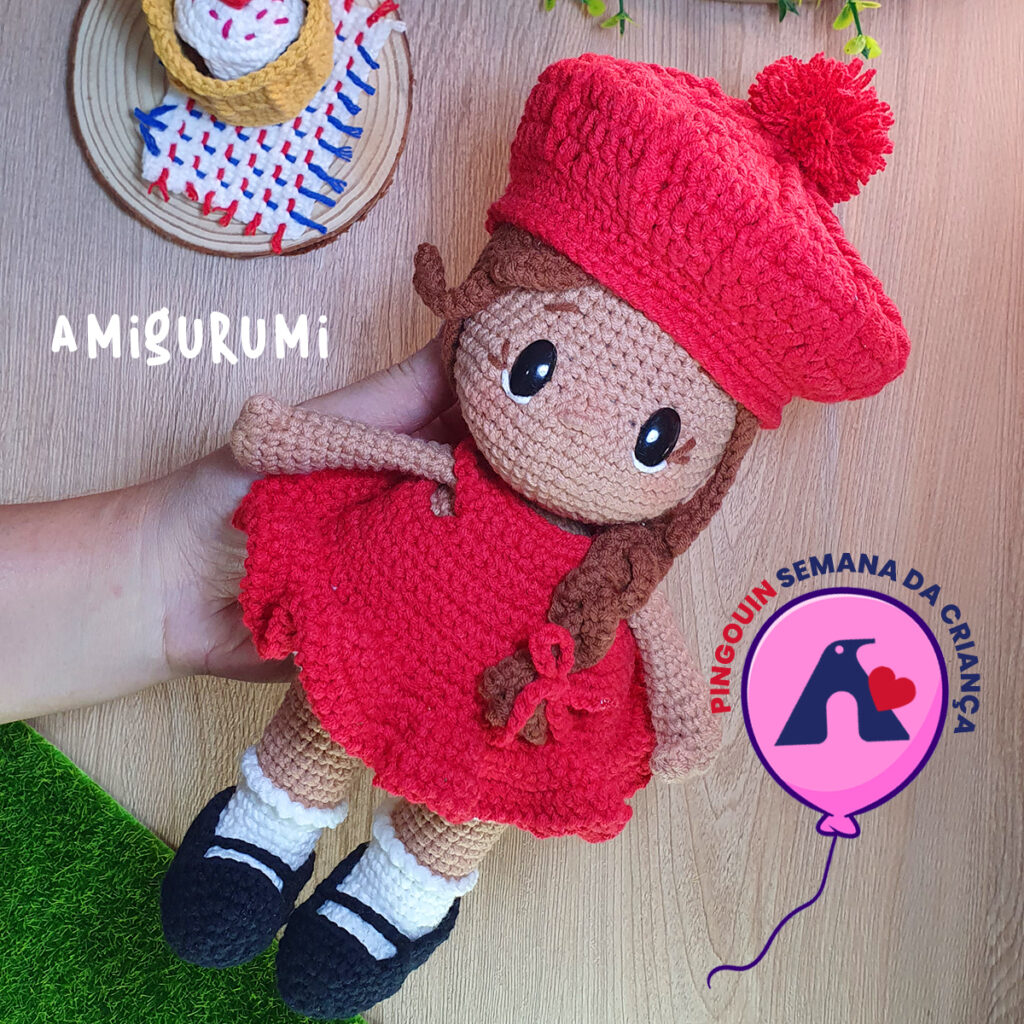amigurumi chapeuzinho vermelho