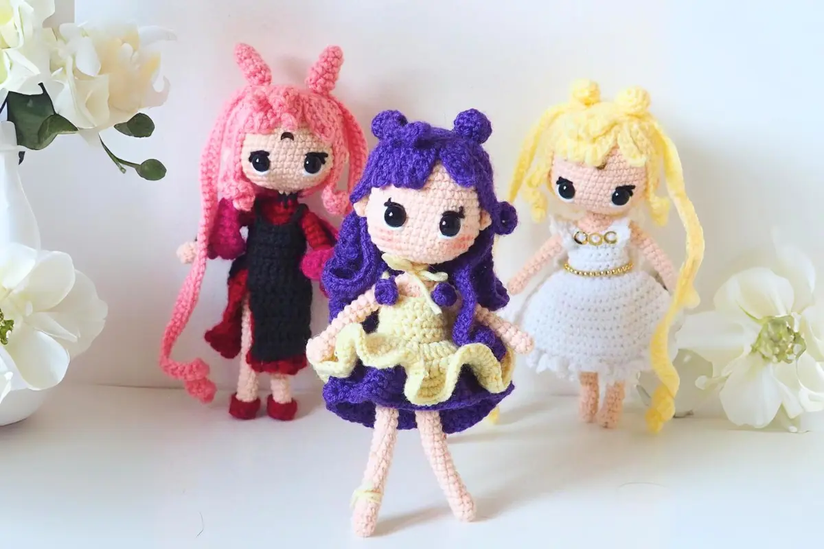 Receitas Gratuitas de Amigurumi: Luna