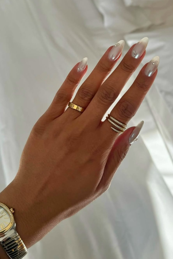 unhas ano novo azul