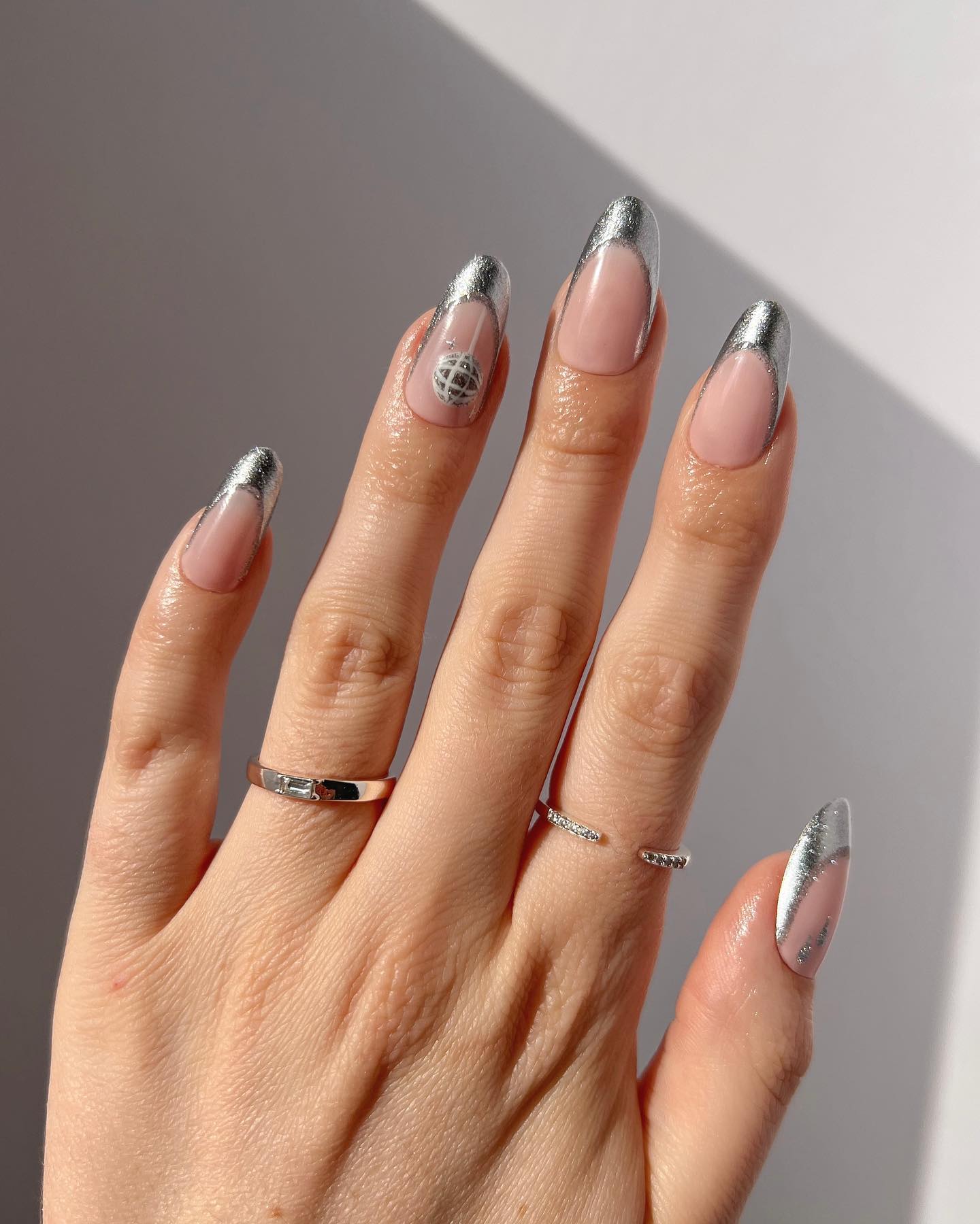 unhas ano novo cromado