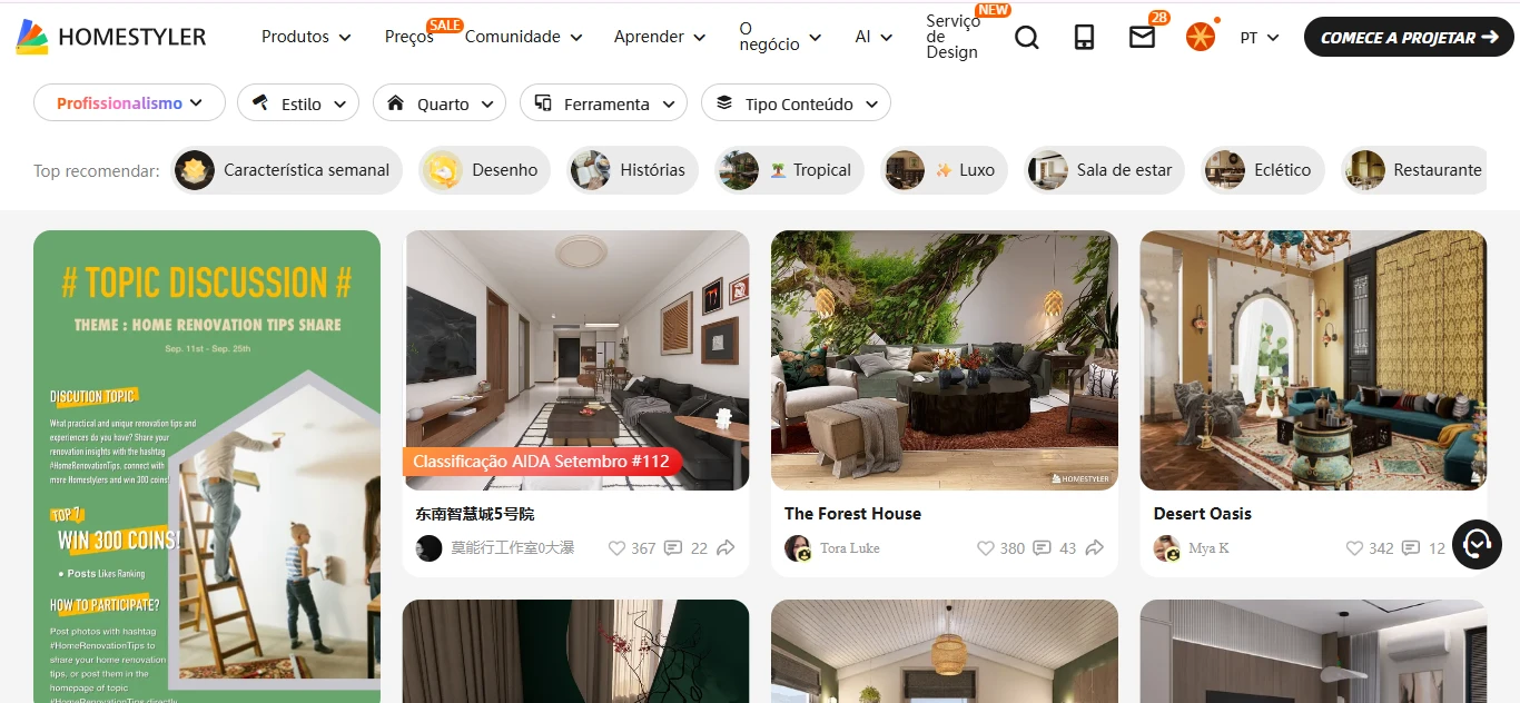 erros comuns ao usar aplicativo de decoração