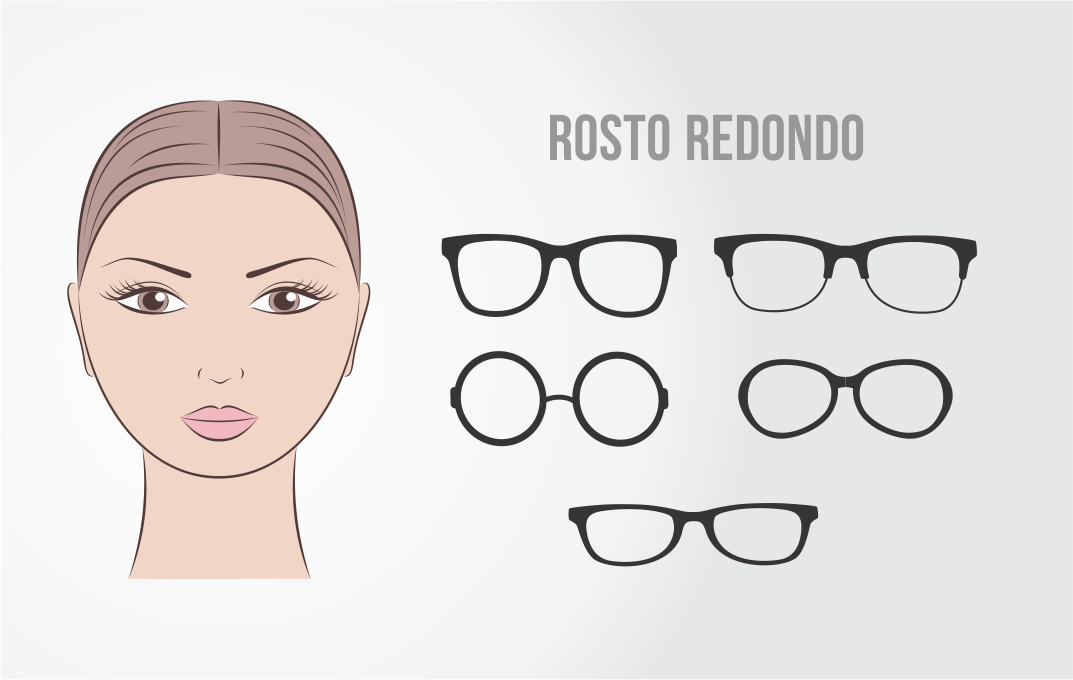 armacao de oculos de grau rosto redondo