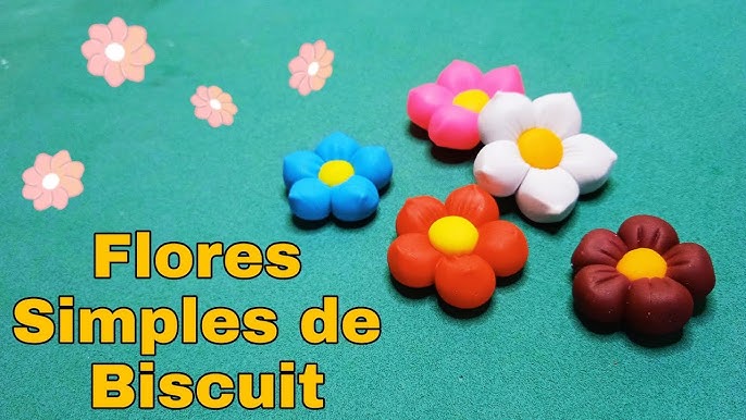 Artesanato com biscuit: como fazer flores minúsculas