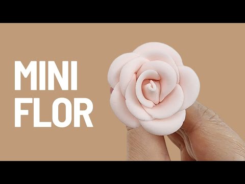 Artesanato com biscuit: como fazer flores minúsculas