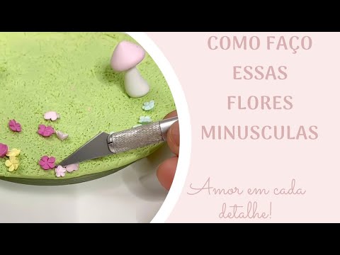 Artesanato com biscuit: como fazer flores minúsculas