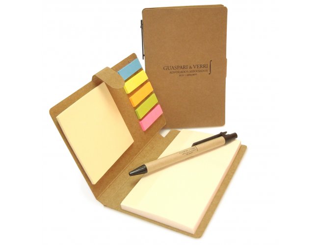 Artesanato com bloco de notas personalizado