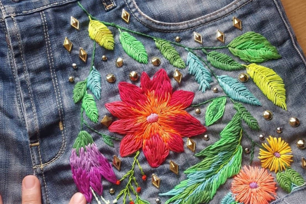 Dicas Essenciais para Iniciantes no Bordado em Jeans