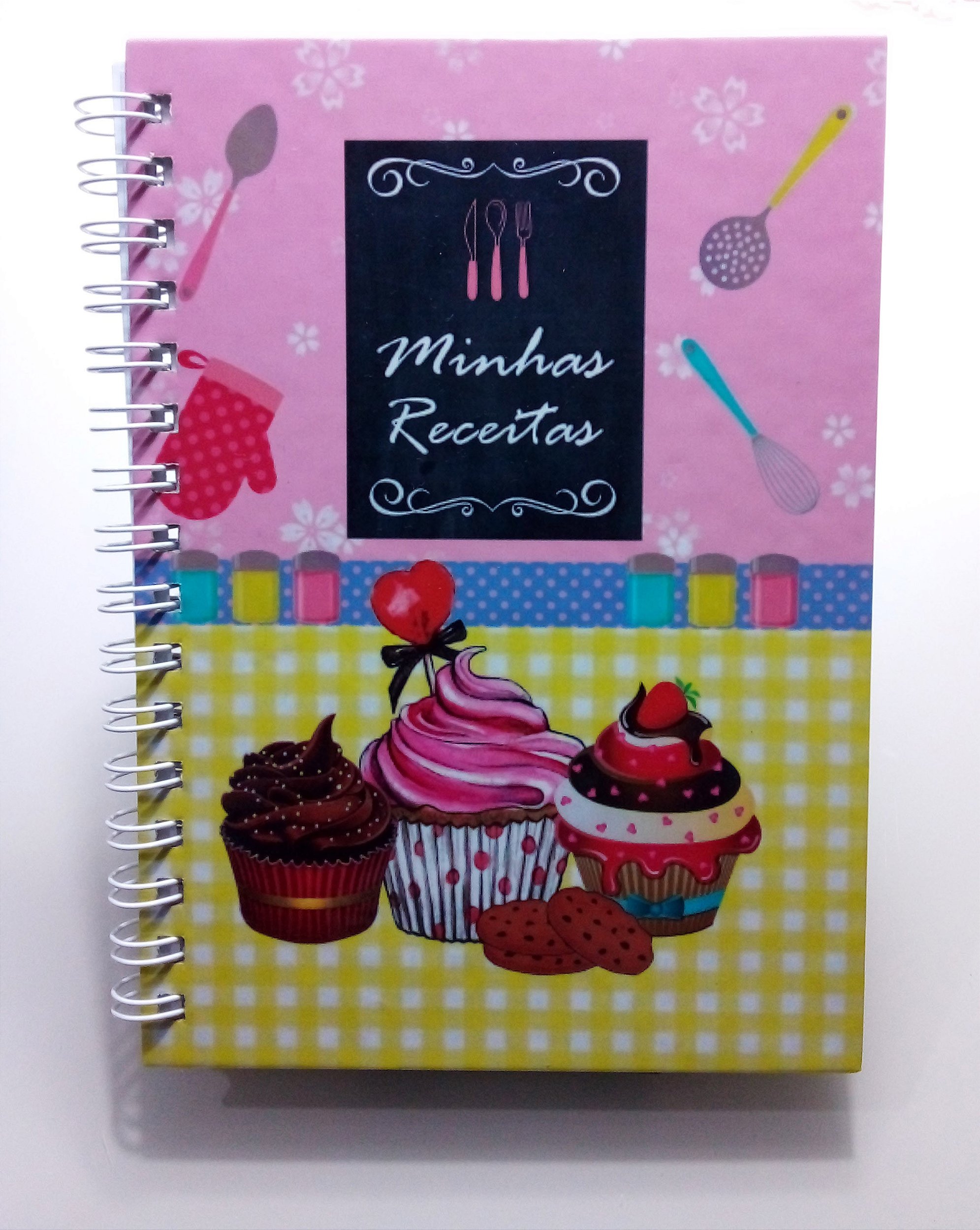 Artesanato com cadernos de receitas decorados