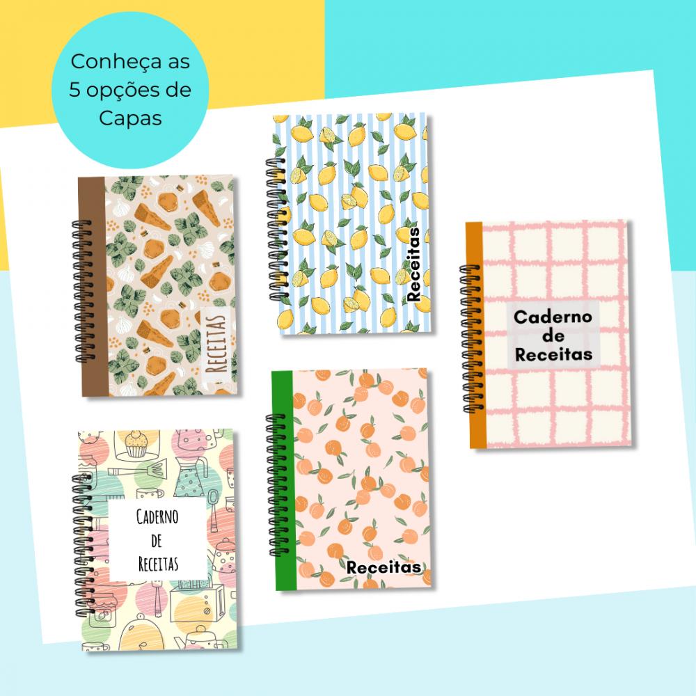 Artesanato com cadernos de receitas decorados