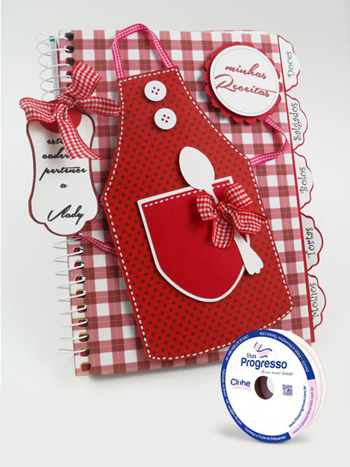 Inspirações de Scrapbook para Cadernos de Culinária