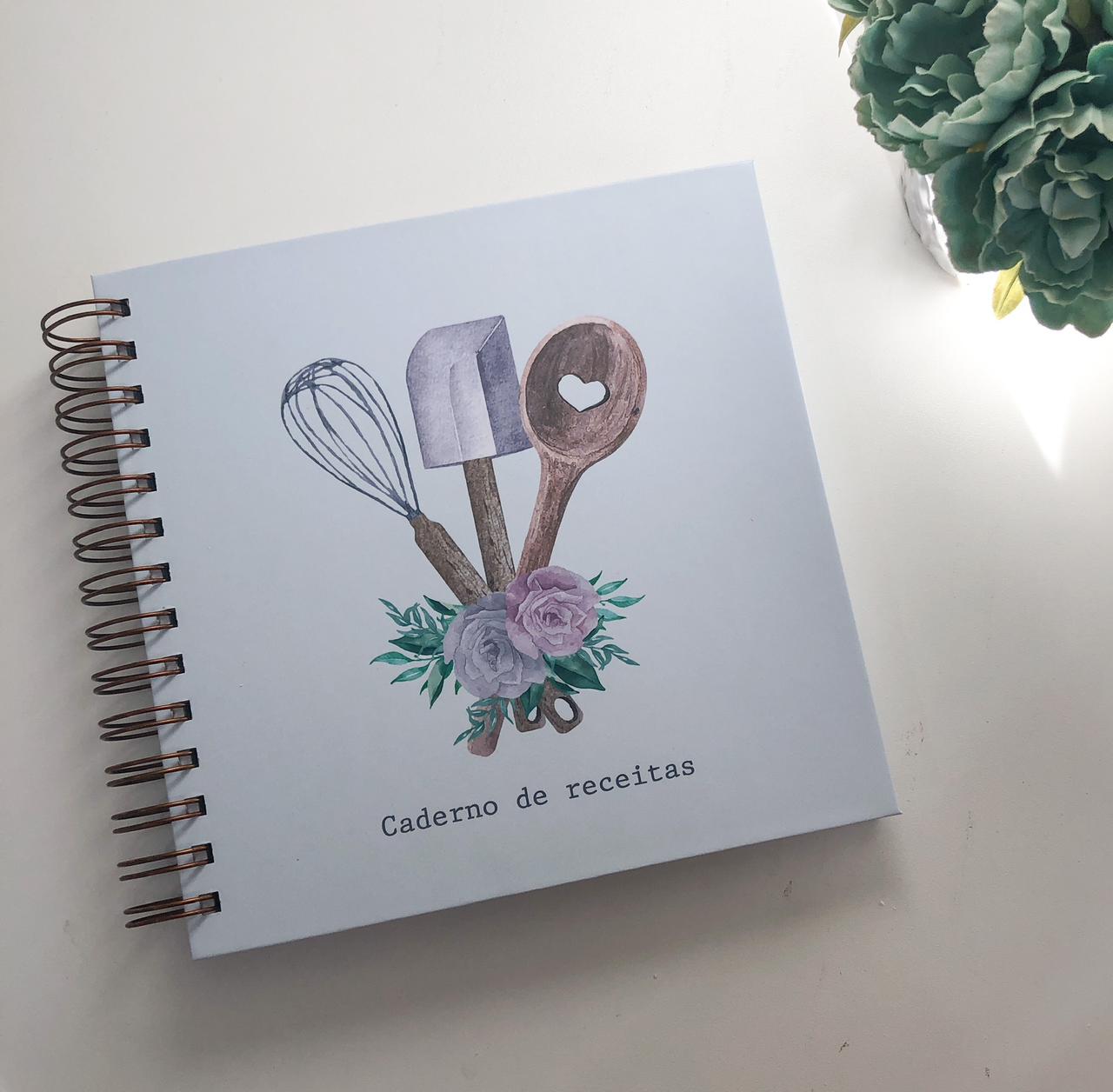 Passo a Passo: Caderno de Receitas com Forração em Tecido