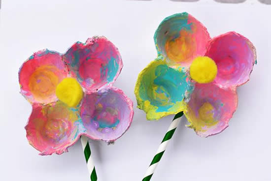 como reutilizar caixa de ovo para artesanato