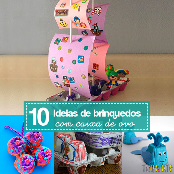 brinquedos feitos com papelão de ovos