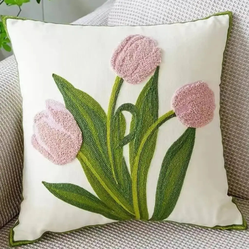 DIY capa de almofada pintada à mão