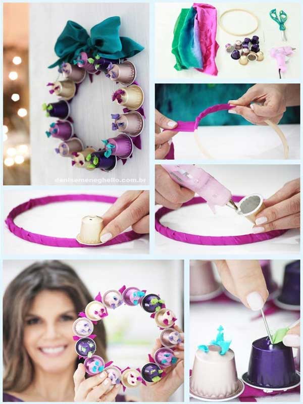 Inspirações de Decoração Natalina com Cápsulas de Café