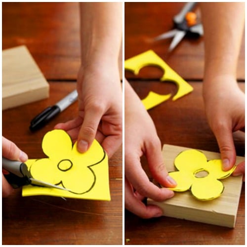 como fazer carimbos de eva para tecido