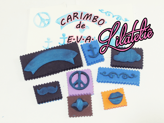 carimbos artesanais com eva passo a passo