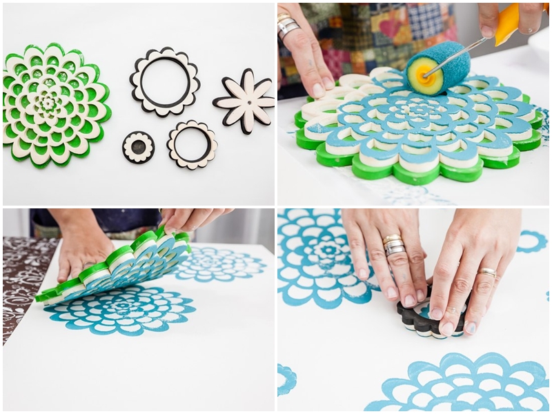 como fazer carimbos de eva para tecido