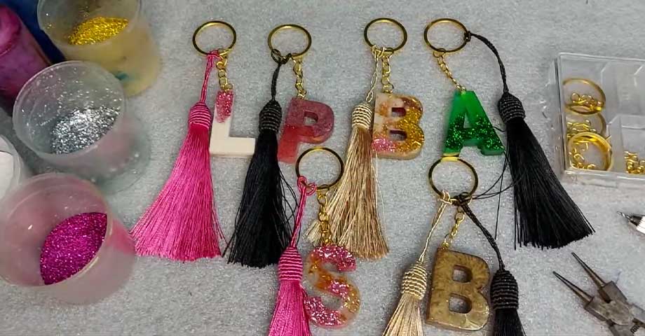 técnicas para chaveiro personalizado de resina