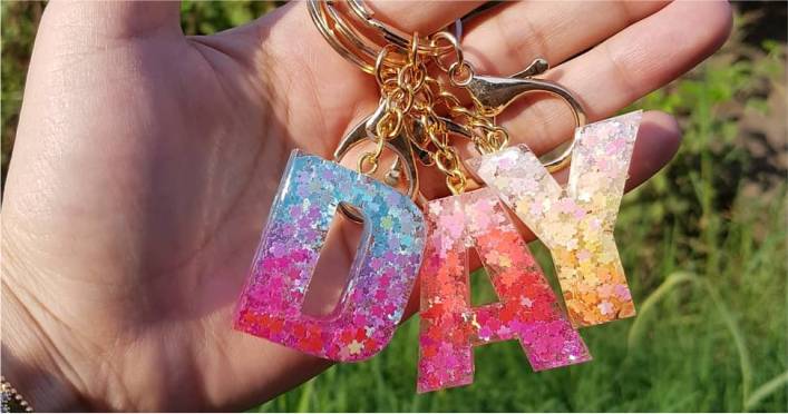 técnicas para chaveiro personalizado de resina