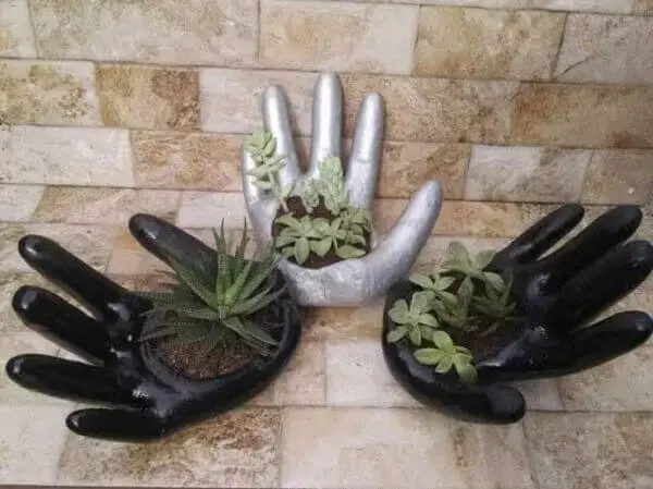 Artesanato com cimento: vasos e objetos decorativos