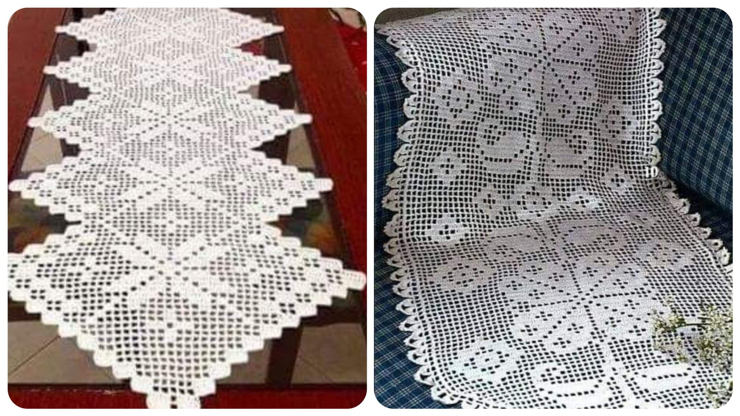 Passo a Passo: Como Ler Gráficos de Crochê Filé para Caminhos de Mesa