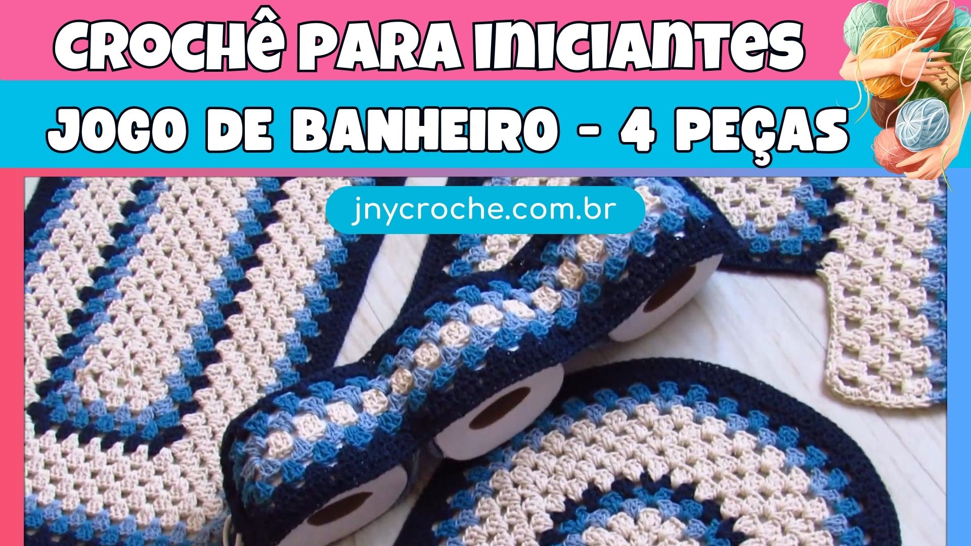 decoração de banheiro em crochê