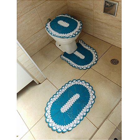 decoração de banheiro em crochê