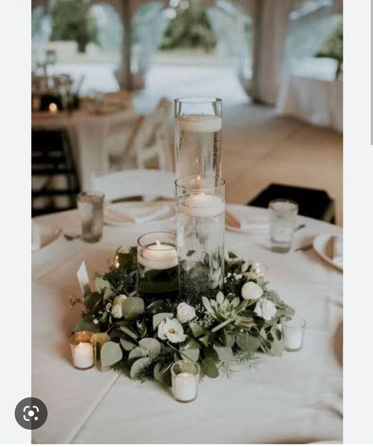 ideias de centros de mesa com velas DIY