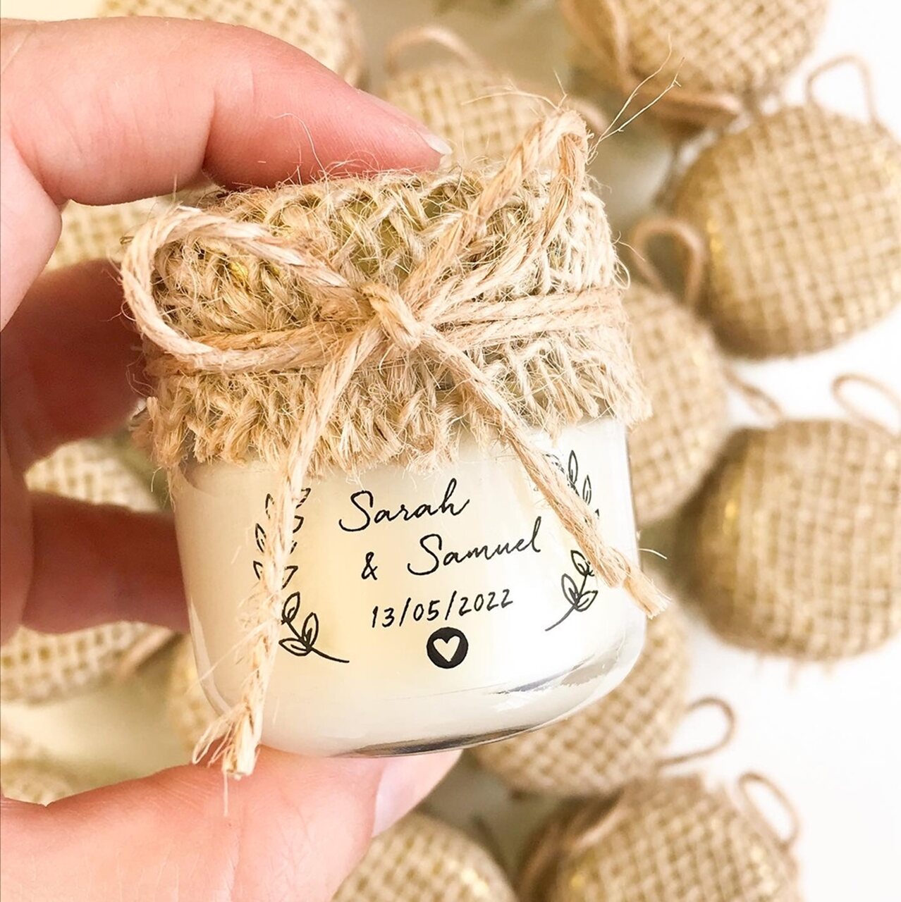 como decorar velas de casamento com material reciclado