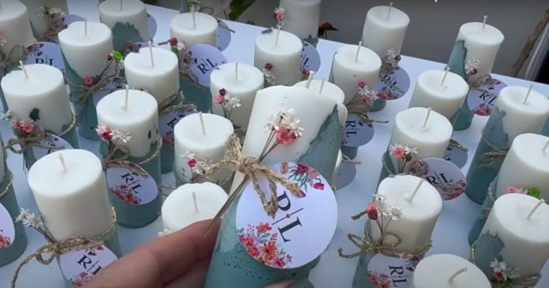 lembrancinhas de casamento personalizadas com velas