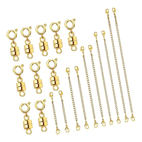 Artesanato com fechos de segurança para colares