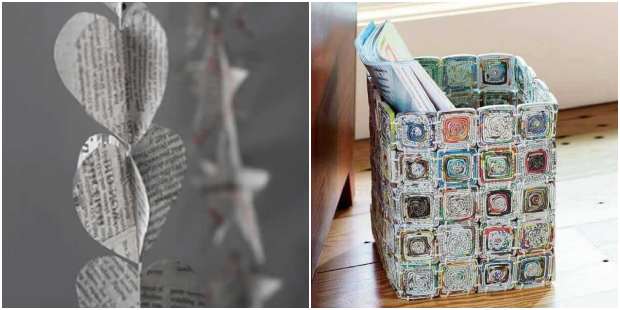 Artesanato com jornal: como fazer tubinhos resistentes